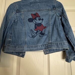 GAP Kids Blue Denim Jacket with Red Cartoon Design